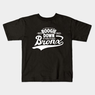 Boogie Down Bronx lettering - 50 years of Hip Hop Kids T-Shirt